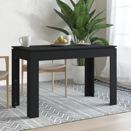 Willood Esstisch Minimalistischer Stil Elegant Küchentisch Esszimmertisch Speisetisch Tisch Küche EsszimmerSchwarz 120x60x76 cm Holzwerkstoff
