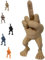 HOUKUNKA Mittelfinger-Figur mit Beinen, Mittelfinger-Geschenke, lustiges Mittelfinger-Deko-Schreibtisch-Accessoire, lustige Figuren-Gag-Geschenke, Home-Office-Schreibtisch-Dekoration (A,3in)