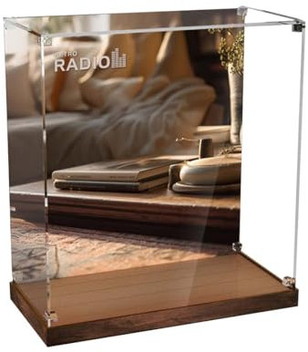 Vetrina acrilica per radio da valigia Lego retrò 10334, 3 mm, antipolvere per Lego 10334