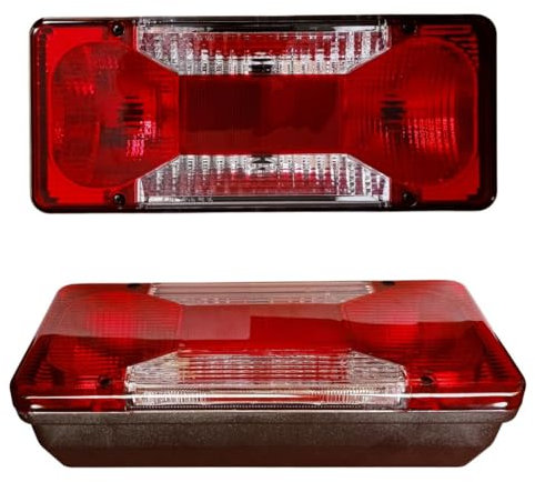 Links Rückleuchten Rücklicht Heckleuchten Glühbirne Hallo für IVECO DAILY Pritsche,Citroen Jumper,Peugeot Boxer,FIAT DUCATO KIPPER 2006+ LKW E-MARK mit kabel