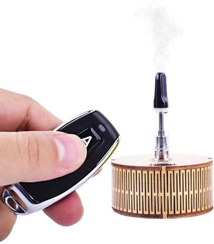 Mini máquina de niebla de mano, máquina de humo controlada inalámbrica para filmar a pilas, grabar videos, actividades al aire libre, Halloween, cosplay y otras escenas (orbicular)