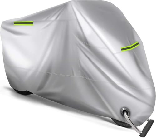 PUBIBD Housse Moto pour Benelli Zafferano 250 Scooter 2020, Garage Moto Anti-Poussière/Pluie/Vent/UV Extérieur Bâche Protection Moto, Moto Couverture avec Bandes Réfléchissantes