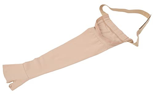 ZJchao Manchon de Bras de Compression pour Lymphœdème, Manchon de Bras Post-mastectomie, Manchon de Compression avec Gantelet, XXL Anti-gonflement, Haute élasticité, Ergonomique et Doux
