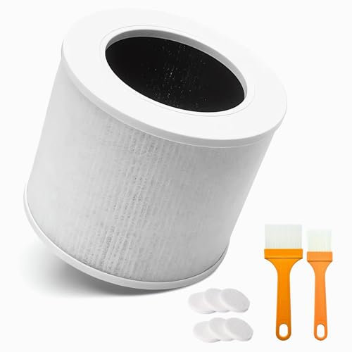 1 Pack Core Mini Replacement Filter Compatible with LEVOIT Core Mini Air Purifier, 3-in-1 H13 True Hepa Air Filter, Core Mini-RF Filter with 6 Pack Aroma Pads