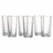 Ritzenhoff & Breker Wave Longdrinkgläser 6er Set, 250 ml, Trinkgläser mit Wellendesign, Glas, Transparent