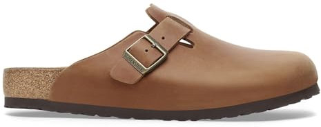 Birkenstock - Boston - Sabot Chiuso in Punta Modello Boston con Plantare 36/Cognac-N