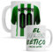 Taza personalizada Betis - Regalo Original para aficionados del Futol - Personaliza tu taza de desayuno - Taza de Desayuno café