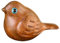 ABOOFAN Holzschnitzerei eines kleinen dicken Vogels Papagei Vogelhaus Eukalyptus Erdnuss-Vogelhäuschen Figuren Vogelstatue aus Holz Vogelfigur aus Holz Tierstatuen- hölzern