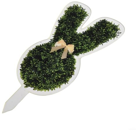 Gettimore Osterhase flacher Blumentopf Bodeneinführung für Frühlingsgarten Outdoor Dekoration