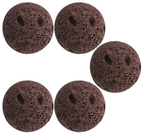 HANABASS Natürliche Saunasteine Vulkanstein 4cm – 5 Stück Sauna Vulkansteine Für Dampfbäder Saunaöfen Hitzebeständig Porös Saunastein Zubehör Für Zuhause Und Innen Sauna