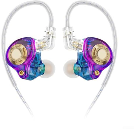 QKZ AK6 Lucky In-Ear-Monitore mit 11 mm dynamischem Treiber, drei Stimmmodi und abnehmbarem 0,75 mm Kabel für Gaming und HiFi-Audio (bunt)