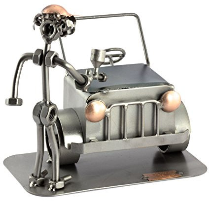Steelman24 I Schraubenmännchen Autolackierer I Made in Germany I Handarbeit I Geschenkidee I Stahlfigur I Metallfigur I Metallmännchen