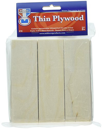 Midwest Productos 1/116 x 12 cm, Madera y Tacos, 10 Unidades