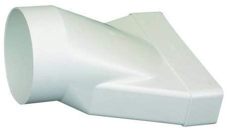 raccord mixte droit - 55 x 220 vers 125 mm rond - atlantic 460012