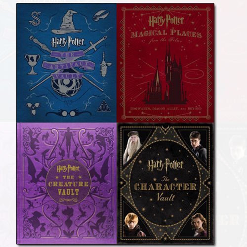 Harry Potter Collection 4 Books Bundle By Jody Revenson (The Creature Vault, Magical Places from the Films, The Character Vault, The Artifact Vault)(ALL HARDBACK)