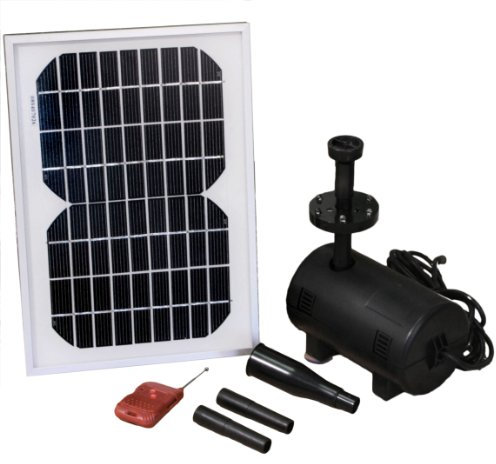 Primrose 800LPH Solar Water Pump Kit with LED Lights for Ponds & Water Features