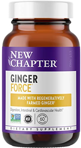 New Chapter Ginger Supplement Force with Supercritical Organic + Non-GMO Ingredients Vegetarian Capsules, 60 Count