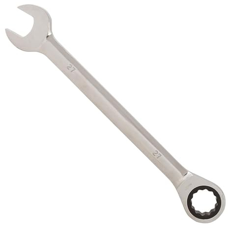 Dapetz® Fixed Head Ratchet Spanner 27mm Professional Chrome Vanadium Steel Forged Combination Wrench Combination Spanner