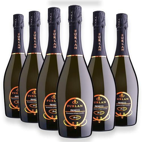 Furlan Low Sugar Prosecco DOC Brut (Dry to your taste) (6 x 750ml bottles) Skinny Low Calorie Style