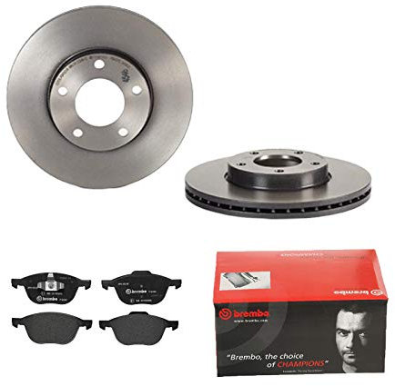 BREMBO BREMSSCHEIBEN COATED Ø278mm + BREMSBELÄGE VORNE FÜR MAZDA 3 BK BL 5 CR19
