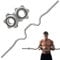 Umi EZ Curl Bar with Spinlock Collars for 1-Inch Plates, Suitable for Bench Press, Squats, Curls, Deadlifts, Powerlifts, 4 Ft/1.2 m