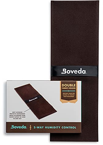 Boveda für Musikinstrumente | Doppel-Stoffbeutel für 49% RH 2-Wege-Feuchtigkeitsregulierung | Zur Verwendung bei Zwei Boveda der Größe 70 | 1 Stück