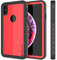 PunkCase iPhone XS Waterproof Case, [StudStar Series] [Slim Fit] [IP68 Certified] [Shockproof] [Dirtproof] [Snowproof] 360 Full Body Armor Cover Compatible W/Apple iPhone XS [Red]