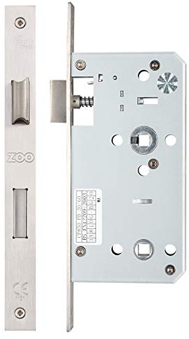 Satin Stainless Steel DIN Standard 55mm Backset Bathroom Lock