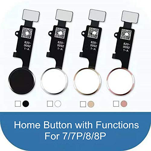 S4H HOMEBUTTON Weiss Rose MIT ZURÜCK Funktion MENÜ Plus Taste geeignet für iPhone 7 8 7+ 8+