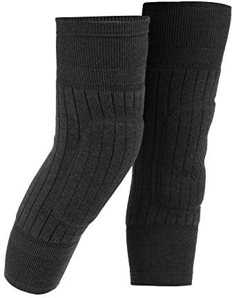 MAGT Knieschoner, Wolle Kniewärmer Winter Wolle Kniebandage Warme Verdickte Knieschützer Elastische Weich Knie Wärmer 43 x 16,5cm