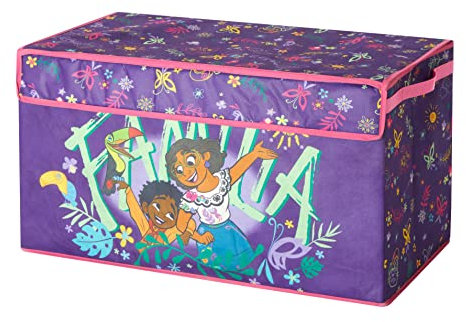 Idea Nuova Disney Encanto Faltbare Kinderspielzeug-Aufbewahrungsbox, langlebig mit Deckel