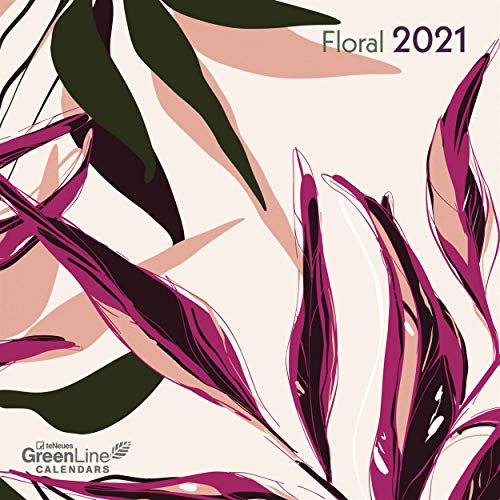 GreenLine Floral 2021 - Wand-Kalender - Broschüren-Kalender - 30x30 - 30x60 geöffnet - Blume