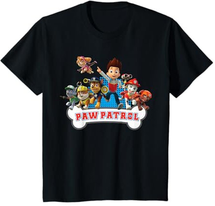 Kinder Paw Patrol Kids Favourite Group Pups Hero Adventure Squad T-Shirt