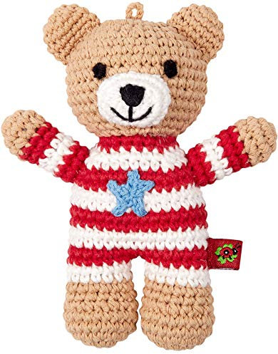 BabyGlück Häkel-Rassel Teddy Spiegelburg