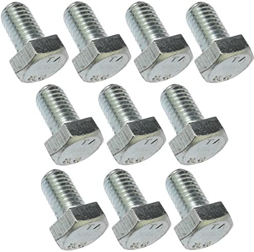 AERZETIX - C47318 - Satz von 10 stück - bolzen schrauben sechskantschrauben M8x14 - mit sechskantkopf - Ø8x14mm - DIN 933 - klasse 8.8 - aus verzinktem stahl - heimwerken - montagewerkzeug eisenwaren