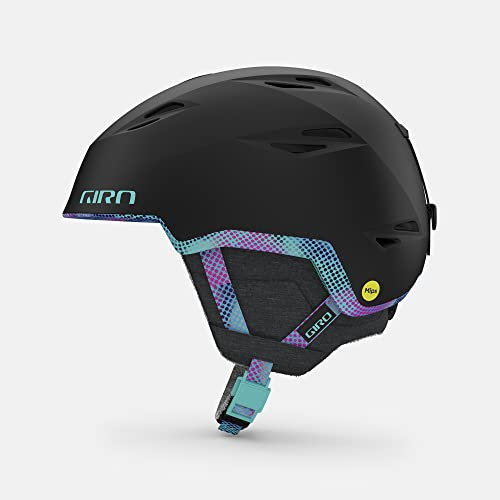 Giro Damen Envi Spherical Helmet Skihelm, Mattschwarzer Chroma Dot, Medium