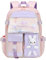 WYCY Sac à Dos Mignon Quicksand Réfrigérateur Porte Cartable Grande Capacité Kawaii Sac à Dos d'école Étanche pour Adolescentes Filles Cartable (Rose)