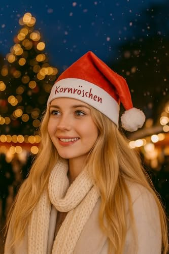 Deggelbam Weihnachtsmützen mit lustigen Sprüchen | Weihnachtsmarkt | Christkindelmarkt | Nikolausmütze | Party | Weihnachtsfeier | Firmenfeier | Wunschtext