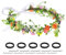 Kinsinder Blumenkranz Haare, Blumenkranz Haare Kinder, Blumenkranz Hochzeit Haarreifen Damen Blumen für Damen Hochzeit Zeremonie Festival Party (8)