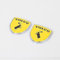 JNIGEL Logo Aufkleber Abzeichen für Volvo 3D, Buchstaben Wort Emblem-Aufkleber, Selbstklebend Autoaufkleber, Auto Styling Dekoratives Emblem Abziehbilder,A Yellow