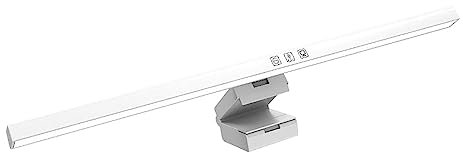 Baoblaze Lampada per Monitor per Computer Schermo per Barra Luminosa per Computer Portatile Lampada da Tavolo per Computer Dimmerabile Sospesa Lampada, Bianco