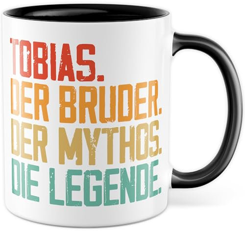 Tazza del nonno personalizzata, con scritta in lingua tedesca Il nonno Il mito, idea regalo per nonno, tazza da caffè con scritta divertente, personalizzabile (fratello personalizzato)