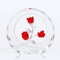 Rote Rose Blume Kristall Figur mit Vase – Blumenstrauß Blumen Ornament Geschenke für Frau Freundin Frauen – Handgefertigte Kristallblume Sammlerstück Home Tischdekoration für Valentinstag Hochzeitstag