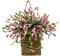 Yeory Hanging Basket Wreath Door Hanger Basket Wreath Spring Hanging Ornament for Front Door Decor, Basket Door Wreath