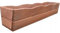 YOURSGARTEN® Blumenkasten |Pflanzkasten aus Kiefernholz| Ideal für Garten und Terrasse | fertig montiert| Farbe: Teak - Groß 84cm
