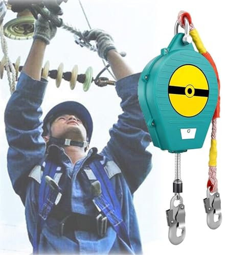 Protezione anticaduta Cavo di sicurezza retrattile automatico Cavo antiurto for cordino, Blocco anticaduta retrattile automatico Bobina di inerzia Attrezzatura da costruzione for coperture, Cuscinetto