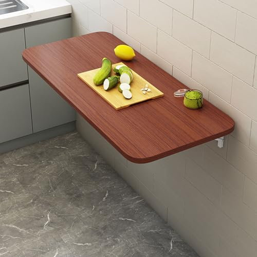 Hsivtns Mesa Plegable de Pared Tablero de Escritorio Mesa de Pared Plegable Exterior Escritorios Plegables Tablero de Pared para Escritorio Mesa Plegable,80 * 50cm/32 * 20inch