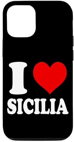 Hülle für iPhone 15 Pro I Love Sicilia Italien