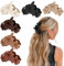 TOFBS 6 Stück Haarklammer für Damen Große Blumenförmige Krallenklammern Stilvolle Rutschfest Matte Haarspangen Hair Deko Accessories