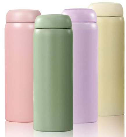 VIRRAEEL 380ML Travel Coffee Mug Thermal Cup Flask Vacuum Mug Reusable Stainless Steel Insulated Tumbler with Leakproof Lid for Hot and Cold Drinks (Green)